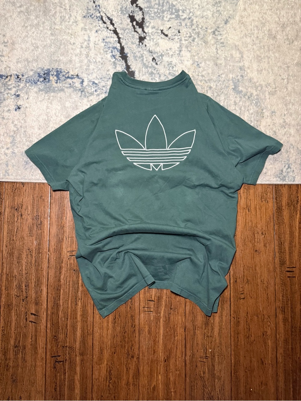 Adidas Originals Trefoil Logo Green T-Shirt Size L